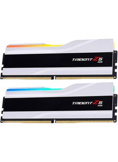 G.Skill Trident Z5 RGB Series 32GB (2x16GB) DDR5 Dual Channel Desktop Memory Kit, 7200 MT/s Memory Speed, CL34-45-45-115 Latency, 1.40 Voltage, Intel XMP 3.0, 288-Pin, White | F5-7200J3445G16GX2-TZ5RW  - Image 1