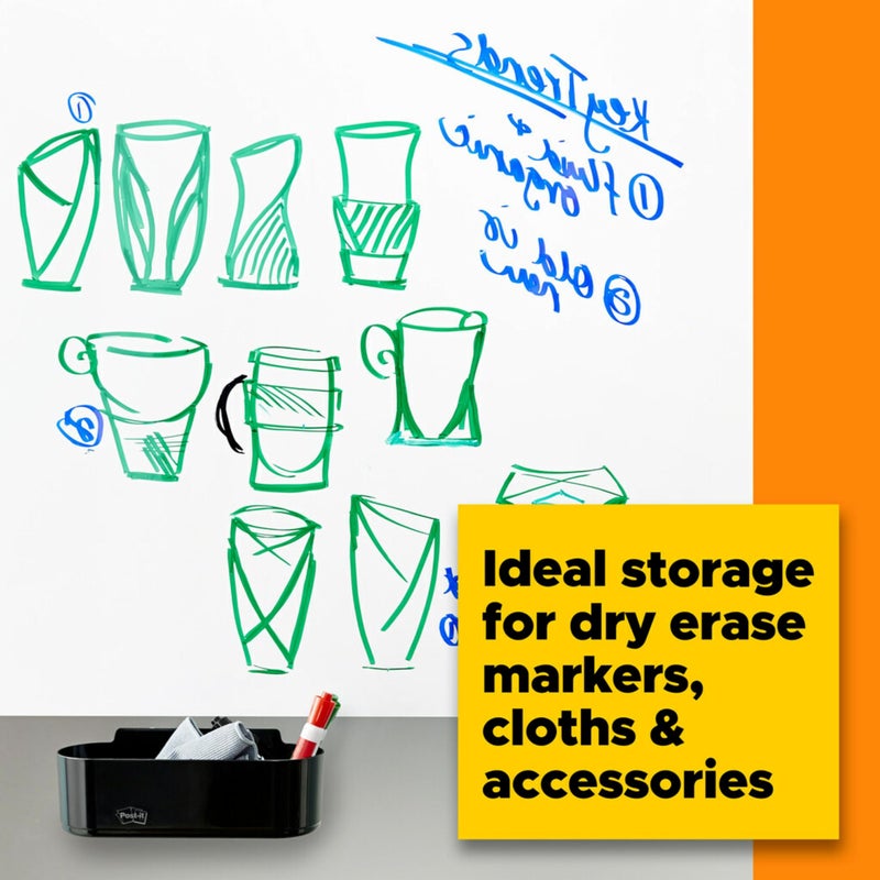 Post It Post-it Dry Erase Accessory Tray, Black (DEFTRAY) - Image 4