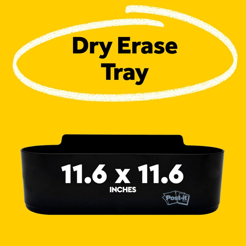 Post It Post-it Dry Erase Accessory Tray, Black (DEFTRAY) - Image 2