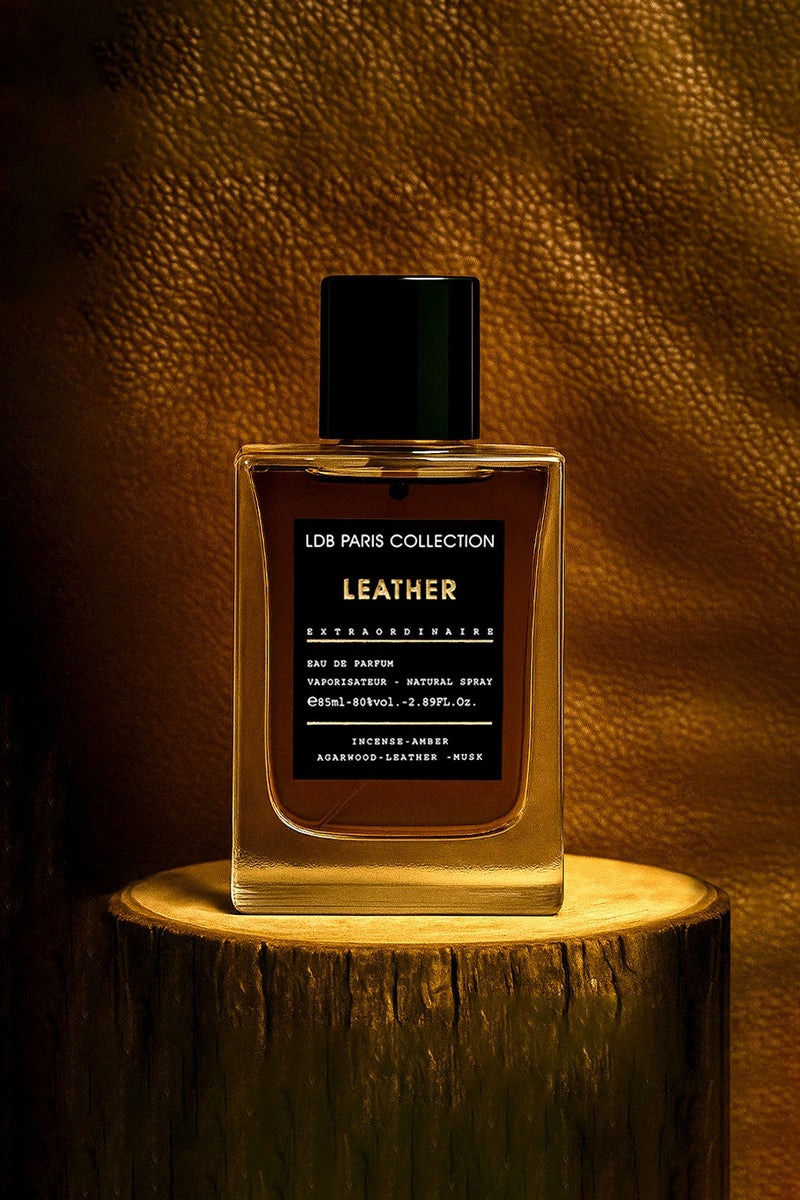 Linea De Bella LDB Paris Collection Leather 85ml | Long Lasting Perfume for Men with Oud, Amber & Patchouli Notes | Luxury Leather Perfume for Men - Image 1