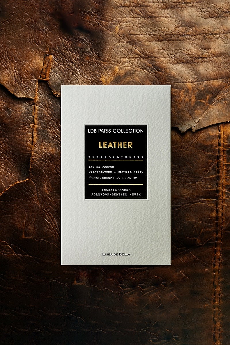 Linea De Bella LDB Paris Collection Leather 85ml | Long Lasting Perfume for Men with Oud, Amber & Patchouli Notes | Luxury Leather Perfume for Men - Image 3