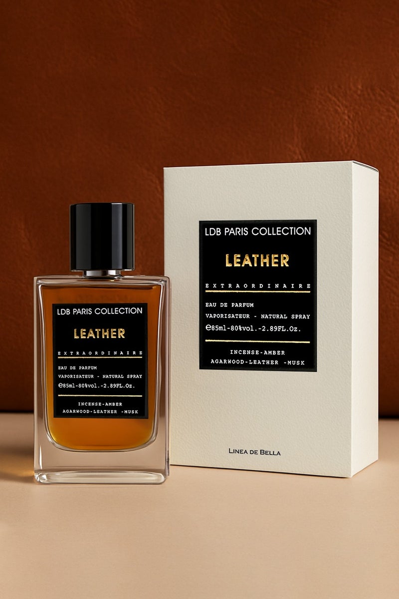 Linea De Bella LDB Paris Collection Leather 85ml | Long Lasting Perfume for Men with Oud, Amber & Patchouli Notes | Luxury Leather Perfume for Men - Image 5