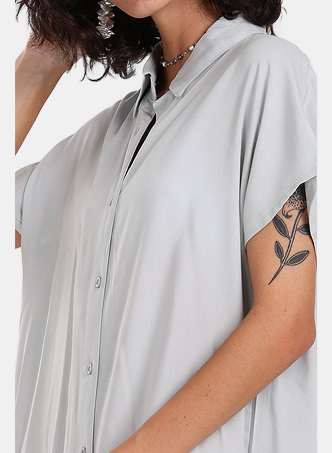 Clue Short Sleeves Midi Dress - Image 5