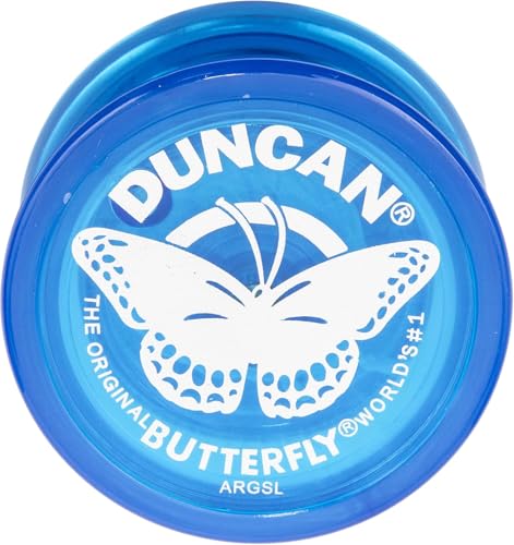 Duncan Toys Butterfly YoYo Beginner YoYo with String Steel Axle and Plastic Body Blue - Image 1