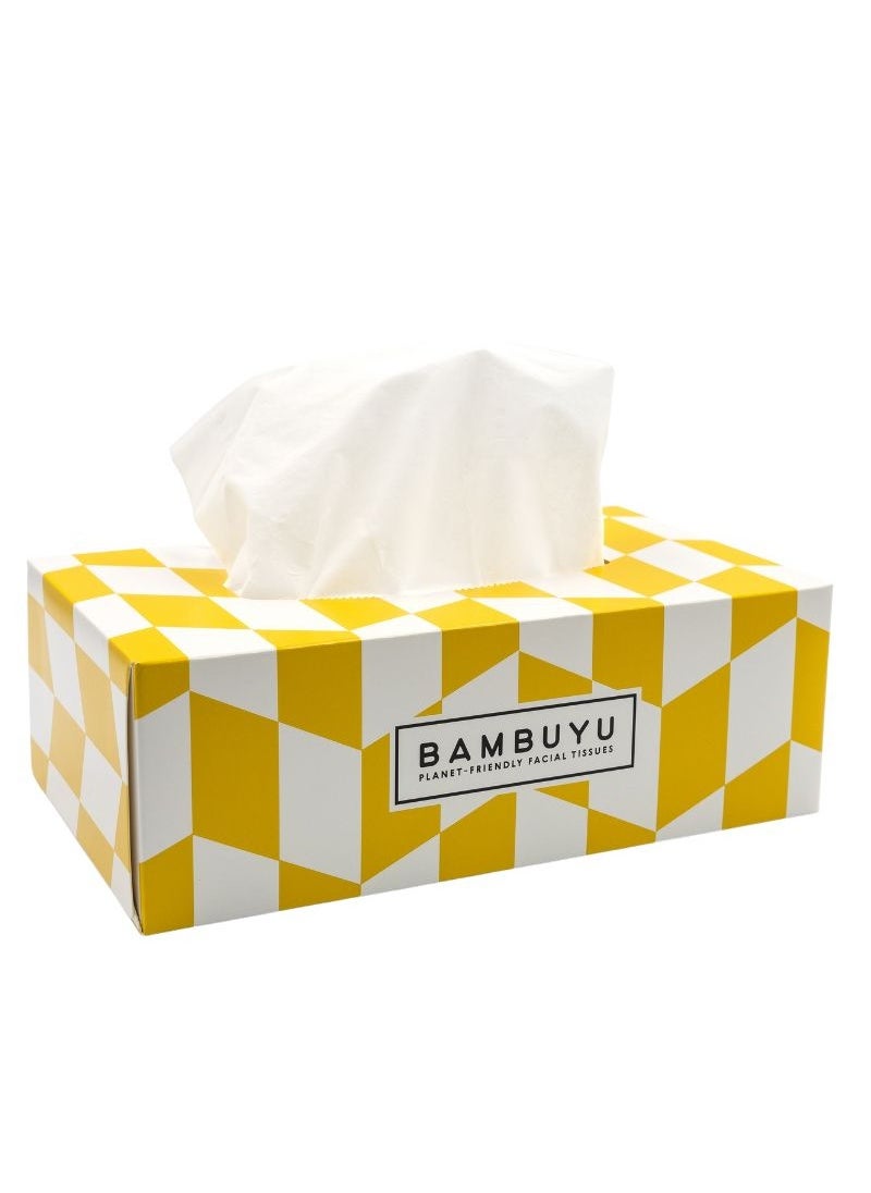 Bambuyu Bamboo 3 Ply Facial Tissues Rectangle 90 Sheets Pack of 1  - Image 1