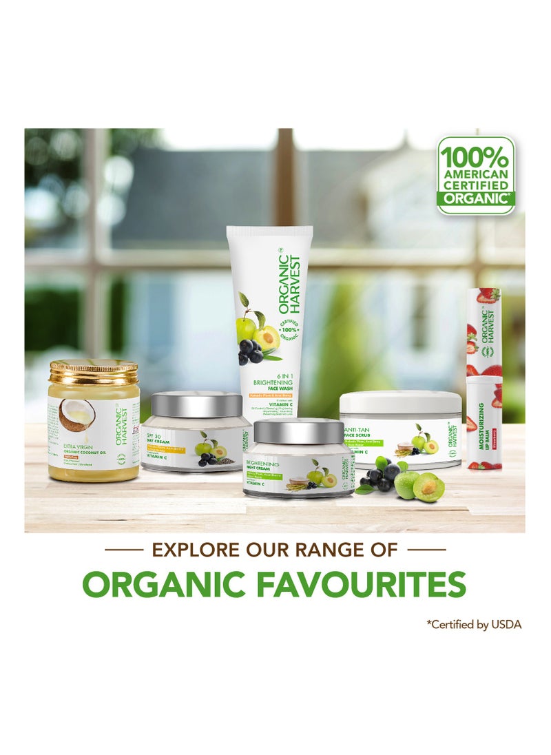 Organic Harvest Brightening Night Cream: Kakadu Plum, Acai Berry & Rice Water | For Glowing Skin | Moisturizing, Vitamin C Face Cream | 100% American Certified Organic | Sulphate & Paraben-free - 50gm - pzsku/Z5428B94A83C1D76C093DZ/45/_/1730796401/f56d9922-8e3c-4c9c-a3d2-0b0f32c5fbf6