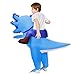 Stegosaurus Inflatable Axolotl Costume for Kids Halloween Costumes Kid Blow Up Costume Ride on Axolotl Costumes for Boys Girls Cosplay Party - Image 4
