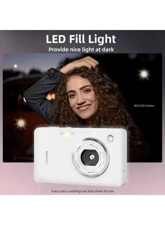 Black Digital Camera 1080P HD Vlogging Anti Shake Rechargeable Battery 32G TF Card USB Type C - Image 4