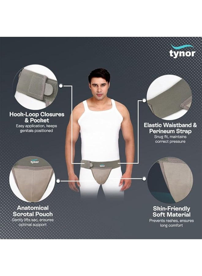 تاينور دعامة كيس الصفن من تاينور (TYNOR)، رمادي، مقاس XL، قطعة واحدة - Image 4