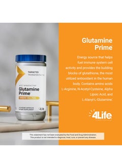 4life 4Life Glutamine Prime - Fuel Your Immune Cells with Glutamine and Enhance Cell Communication with NanoFactor - Immune System Support - Overall Wellness and Energy Boost - 120 Veggie Capsules  - Image 4