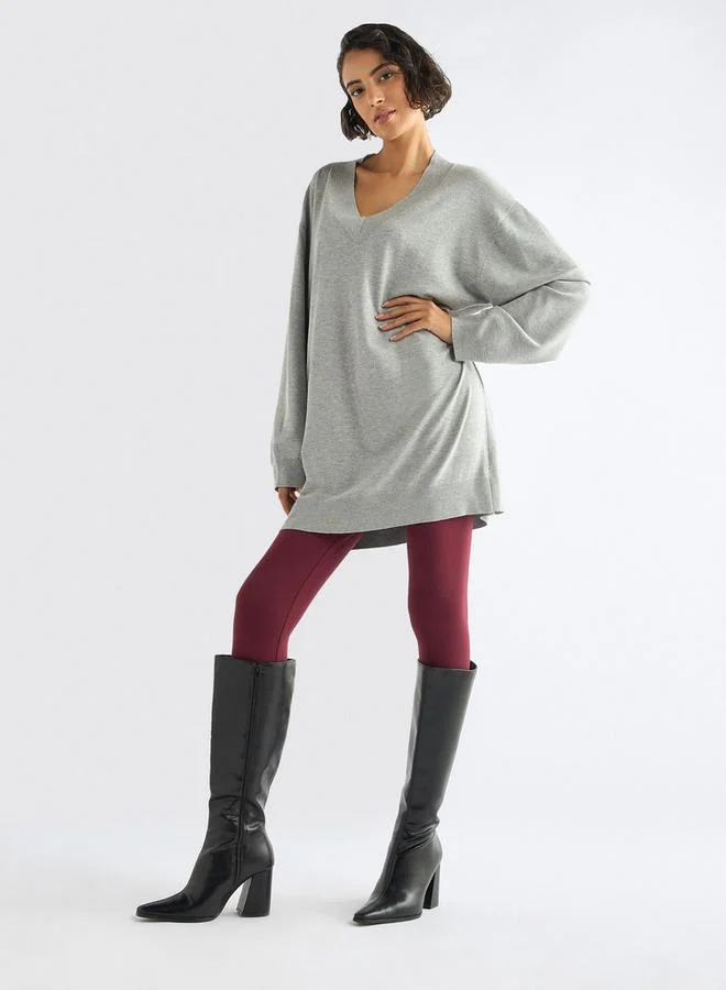 Splash FAV V-neck Sweater with Long Sleeves