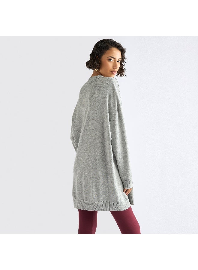 Splash FAV V-neck Sweater with Long Sleeves  - Image 1