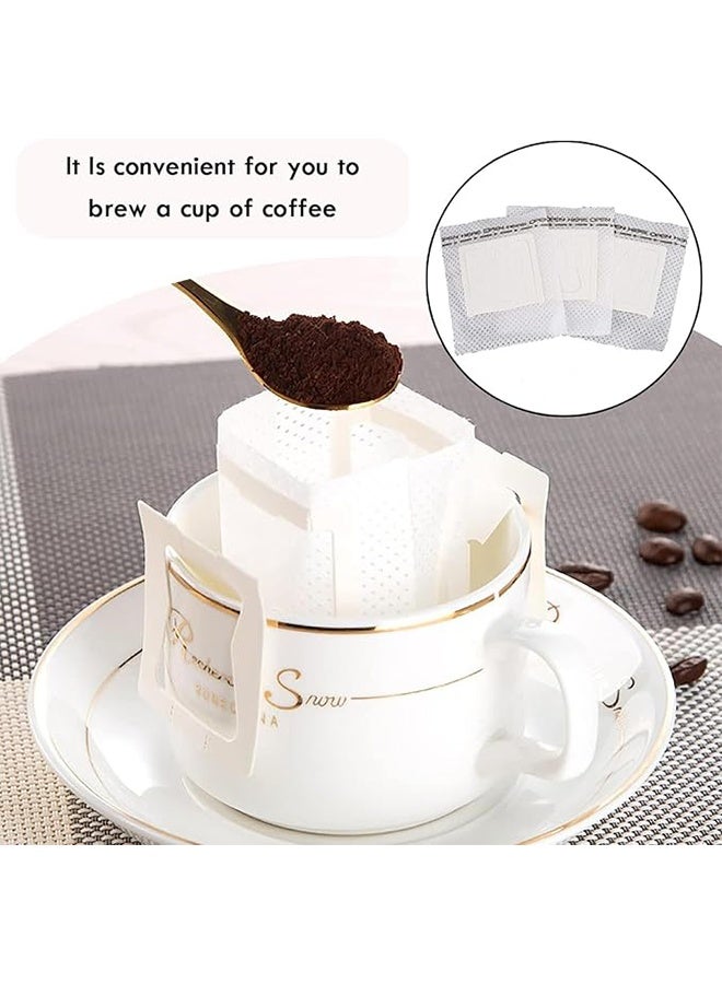 50 قطعة ورق من فلاتر القهوة المحمولة مع تصميم أذن متتدلي، فلاتر القهوة القابلة للتخلص منها، متوافقة مع أكواب/أواني القهوة المختلفة، للسفر، التخييم، المنزل، المكتب -7.5 سم * 9 سم - Image 4