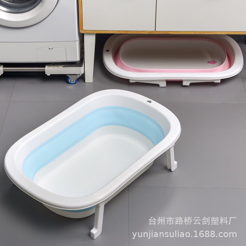 Newborn Baby Baby Bathtub Sitting Large Foldable Toddler Bath Bucket Children'S Household Children'S Products - Image 4