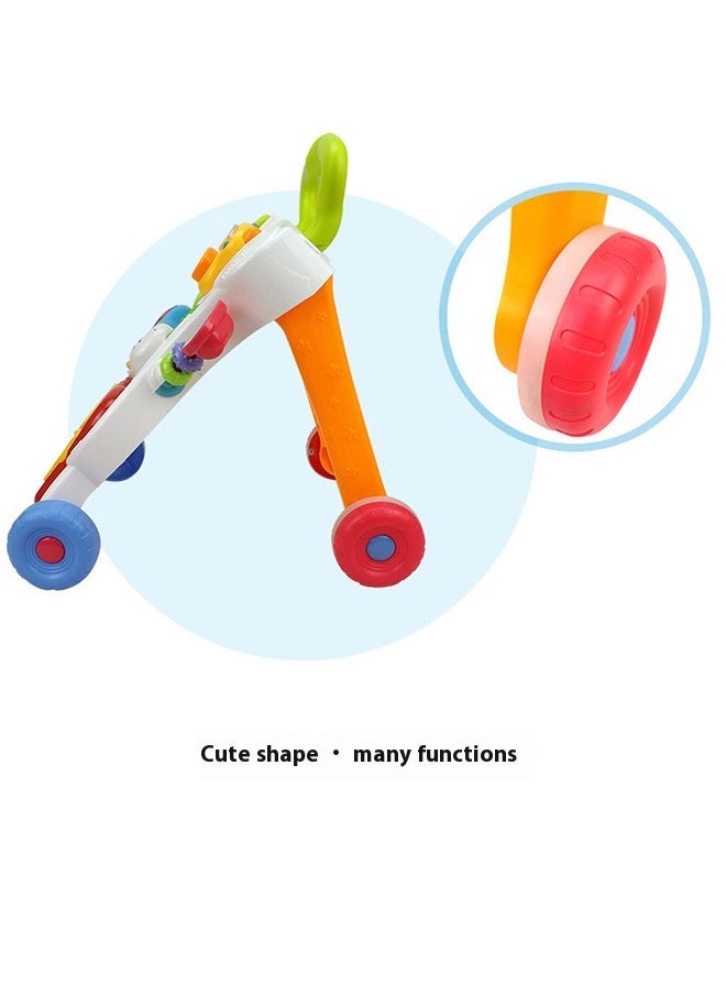 Multifunctional Baby Walker and Toy Set with Music - Early Learning Educational Play, Toddler Activity Walker for Improved Motor Skills