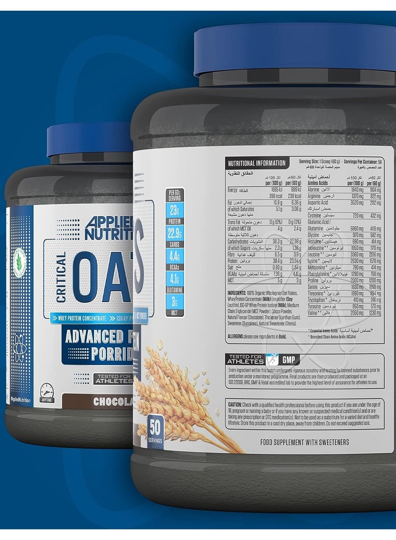 Applied Nutrition Critical Oats, Chocolate Flavor, 3Kg - Image 2