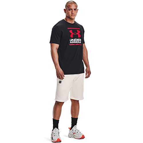 Under Armour Mens Global Foundation Short-Sleeve T-Shirt , Black (001)/Red , X-Small - Image 4