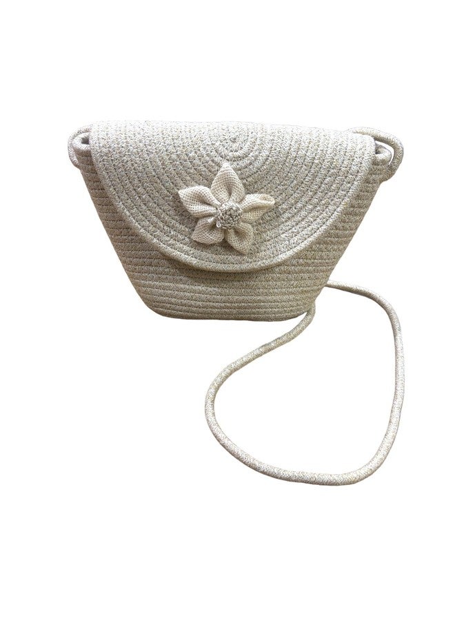 DYARCHY Women’s Handcrafted Straw Shoulder Bag | Floral Design Casual Sling Bag for Beach, Travel & Daily Use - Image 3