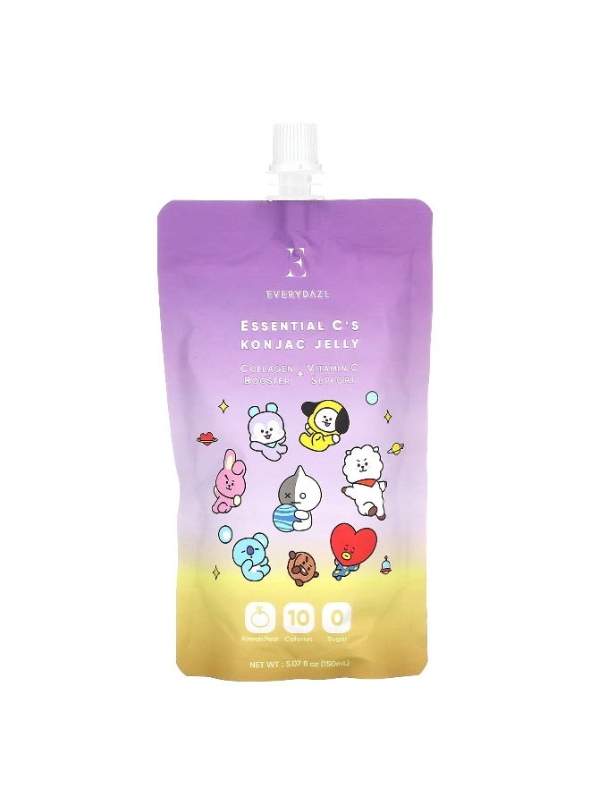 EVERYDAZE Everydaze, Essential C's Konjac Jelly, Korean Pear , 5.07 fl oz (150 ml)  - Image 1