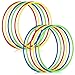 Sratte 12 Pcs Toy Hoop for Kid Detachable Adjustable Toy Hoop Colored Hoop Exercise Ring Plastic Circle for Kid Teen Gymnastics Dog Agility Equipment Require Self AssemblyClassic Color 24 Inch - Image 3