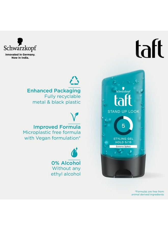 taft Schwarzkopf Stand Up Look Hair Gel, For Extreme Spikes, Hold 5 With No Stickiness - Image 5