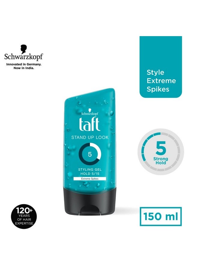 taft Schwarzkopf Stand Up Look Hair Gel, For Extreme Spikes, Hold 5 With No Stickiness - Image 2
