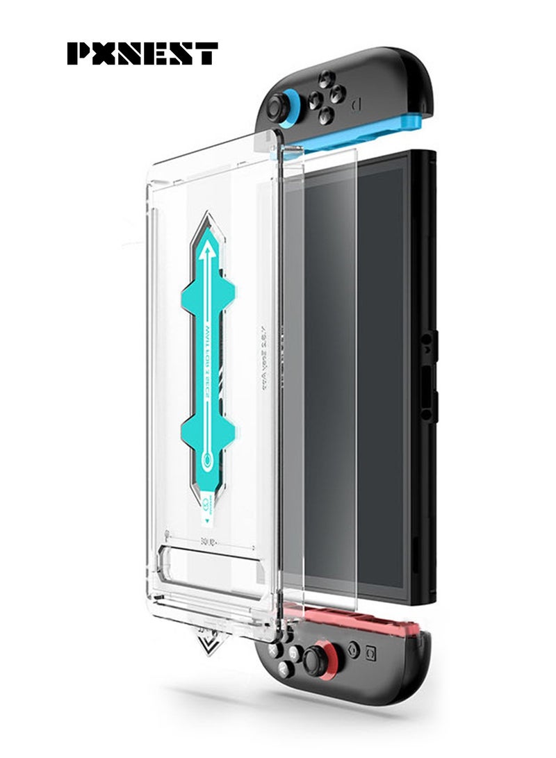 بيكسنست واقي شاشة زجاجي مقوى فائق الوضوح، مقاوم للخدش، لجهاز سويتش 2، بسمك 0.33 مم. مزود بإطار EZ-Align، دقة عالية، وسهولة التركيب. - Image 1