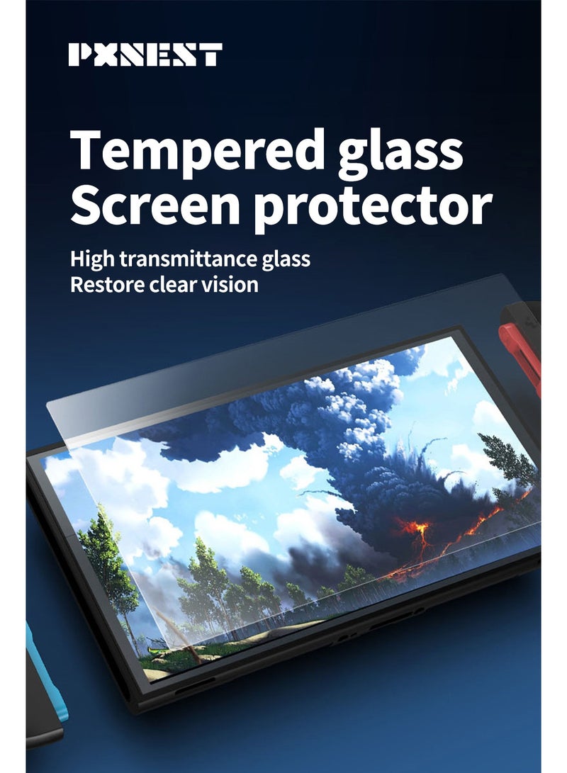 بيكسنست واقي شاشة زجاجي مقوى فائق الوضوح، مقاوم للخدش، لجهاز سويتش 2، بسمك 0.33 مم. مزود بإطار EZ-Align، دقة عالية، وسهولة التركيب. - Image 2
