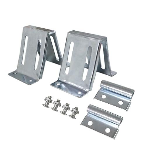 Baudelun Adjustable Top Roller Bracket for Residential Doors, Galvanized Fixture Bracket (2 Pack) - Image 2
