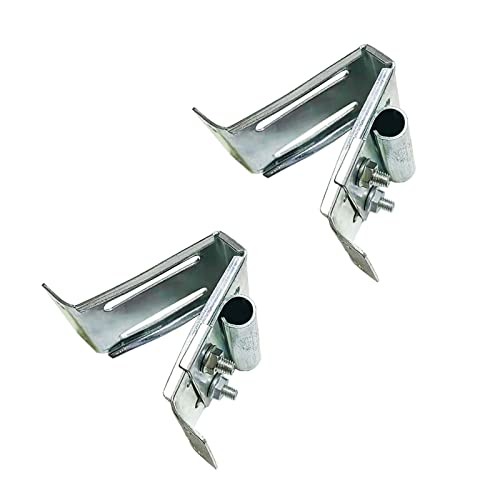 Baudelun Adjustable Top Roller Bracket for Residential Doors, Galvanized Fixture Bracket (2 Pack) - Image 5