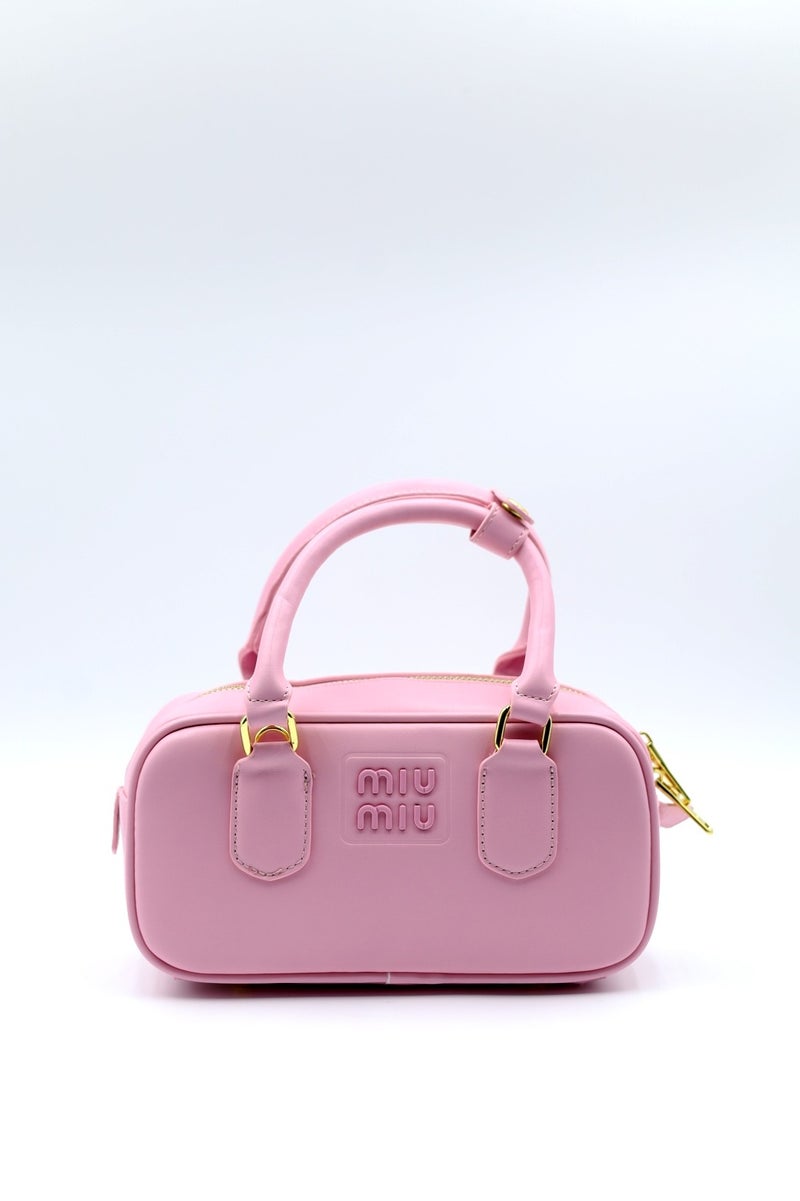 Miu Miu MIU Arcadie Leather Crossbody Hobo Handbag Women Camera With Top Handle  - Image 1