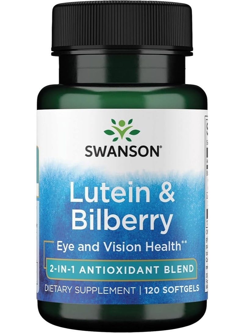 سوانسون لوتين وتوت العليق – دعم صحة العين وتقليل إجهادها – 120 كبسولة هلامية - Image 1