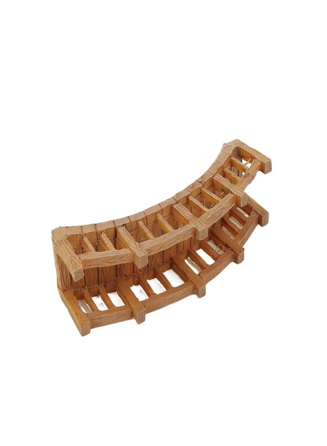 Nicerity Fish Tank Decor Arch-Bridge Drawbridge Aquarium Bridges Resin Ornaments for Aquarium Landscaping Decoration, 4.92"x1.18"x1.77" - Image 4