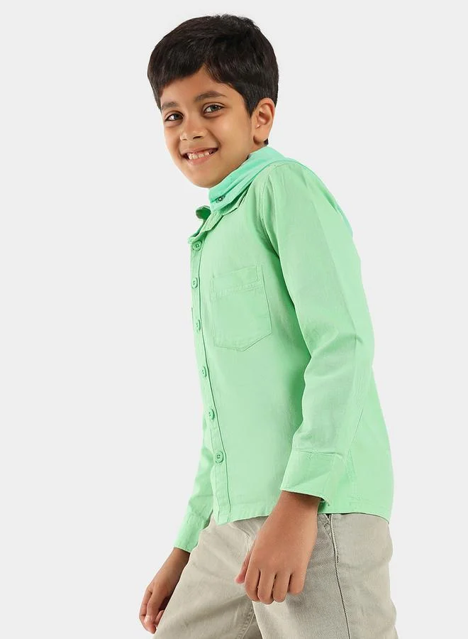 LILPICKS Hooded Pocket Front Shirt by Styli