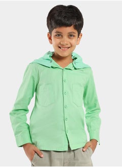LILPICKS Hooded Pocket Front Shirt by Styli  - Image 5