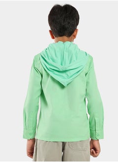LILPICKS Hooded Pocket Front Shirt by Styli  - Image 3