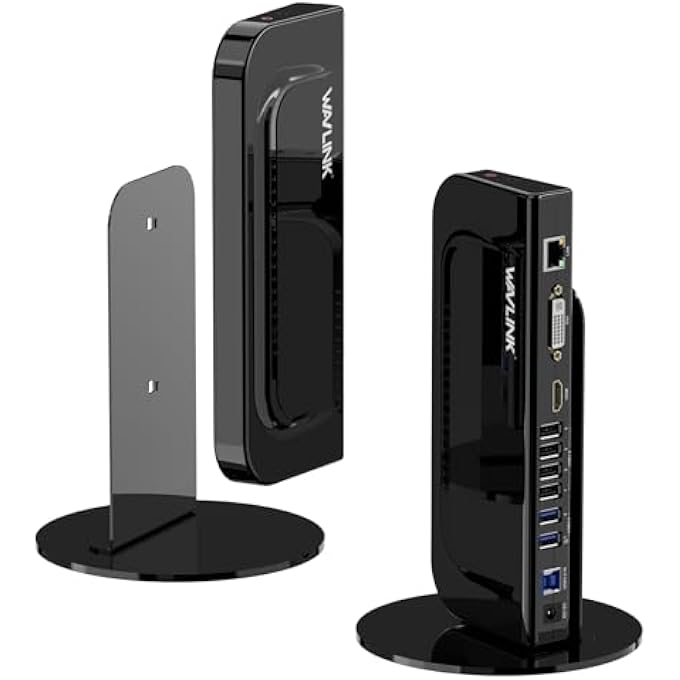 WAVLINK UNIVERSAL LAPTOP DOCKING STATION, 13-IN-1 USB-C HUB DUAL MONITOR FOR M1/M2 MAC, WINDOWS, THUNDERBOLT 3&4, USB4 (DUAL VIDEO: HDMI AND DVI/VGA/HDMI, GIGABIT ETHERNET, AUDIO, MIC, 6 USB PORTS) - Image 1