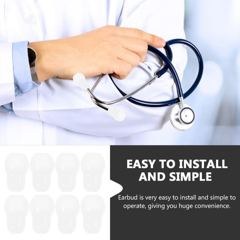 10 قطع بديل أطراف سماعة الطبيب سدادات أذن ناعمة لطلاب الطب تناسب بشكل مريح وملحقات سماعة الطبيب - Image 5