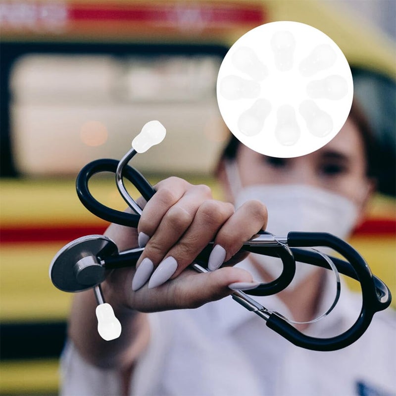 10 قطع بديل أطراف سماعة الطبيب سدادات أذن ناعمة لطلاب الطب تناسب بشكل مريح وملحقات سماعة الطبيب - Image 4
