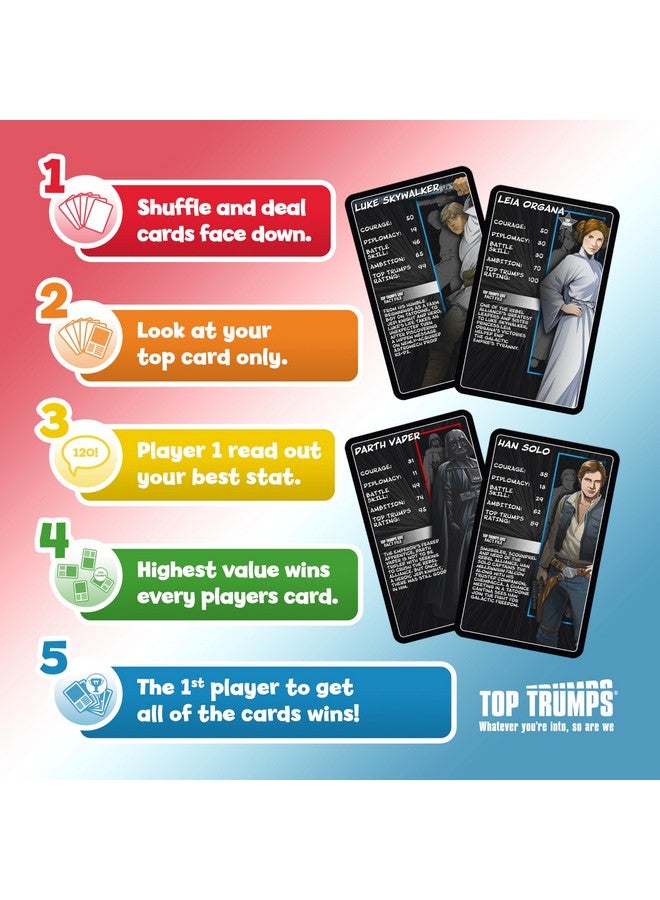 Top Trumps Top Trumps Card Game Star Wars Manga Style - Family Games for Kids and Adults - Learning Games - for 2+ Players - Kid War Games - Card Games for Families - Card Wars - for 6 Plus Kids - Image 2