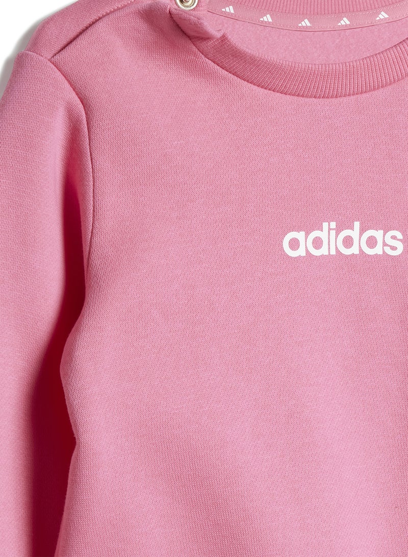 Adidas Infant Lin Fleece Tracksuit - Image 5