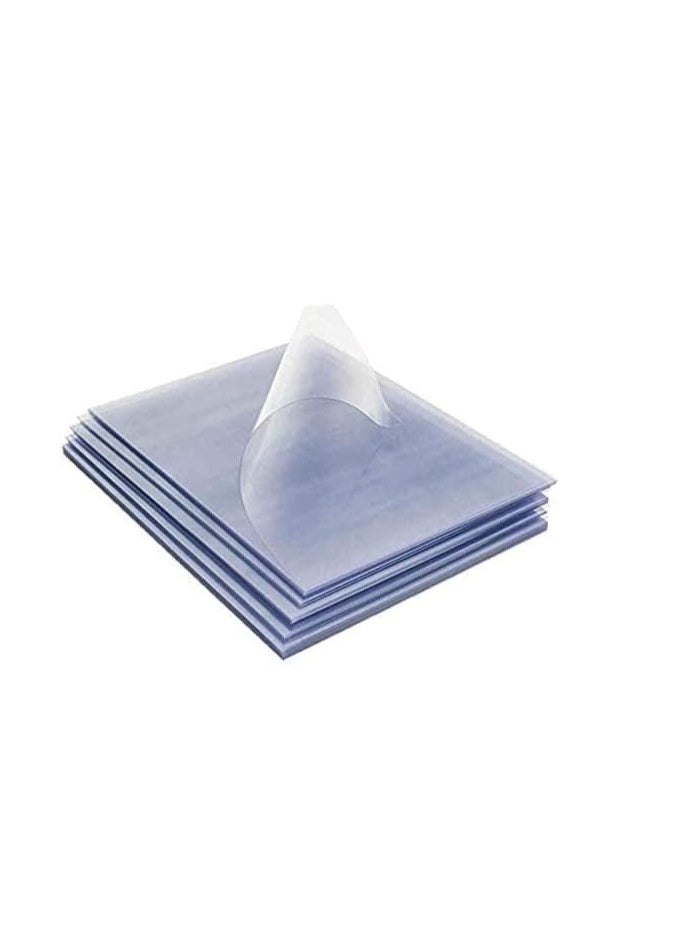 Terabyte - Clear Plastic Binding Sheet A4 20Pcs, Transparent PVC Clear Plastic Thick Paper 500 Micron Thickness - Image 1