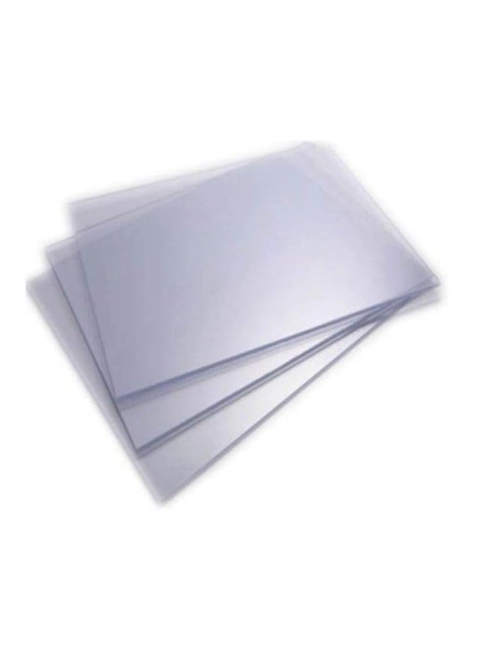 Terabyte - Clear Plastic Binding Sheet A4 20Pcs, Transparent PVC Clear Plastic Thick Paper 500 Micron Thickness - Image 1
