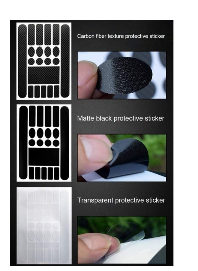 Generic Disposable Bicycle Chainstay Frame Protectors Stickers Lables Tape Kit Waterproof Self-Adhesive Bike Chain Protection Frame Guard Pads Decal for Sports Bikes Chain 3PCS  - Image 1