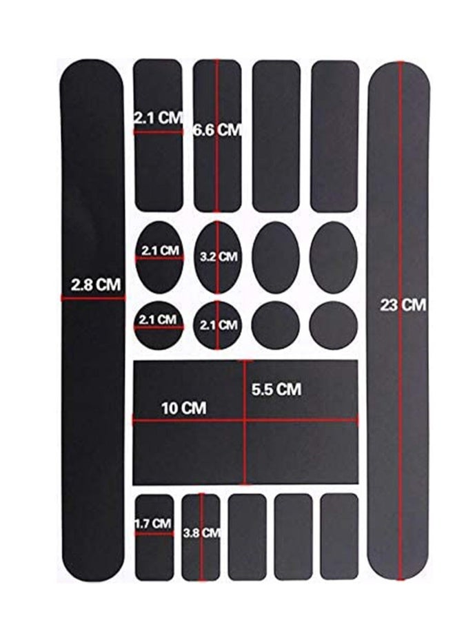 Generic Disposable Bicycle Chainstay Frame Protectors Stickers Lables Tape Kit Waterproof Self-Adhesive Bike Chain Protection Frame Guard Pads Decal for Sports Bikes Chain 3PCS  - Image 4