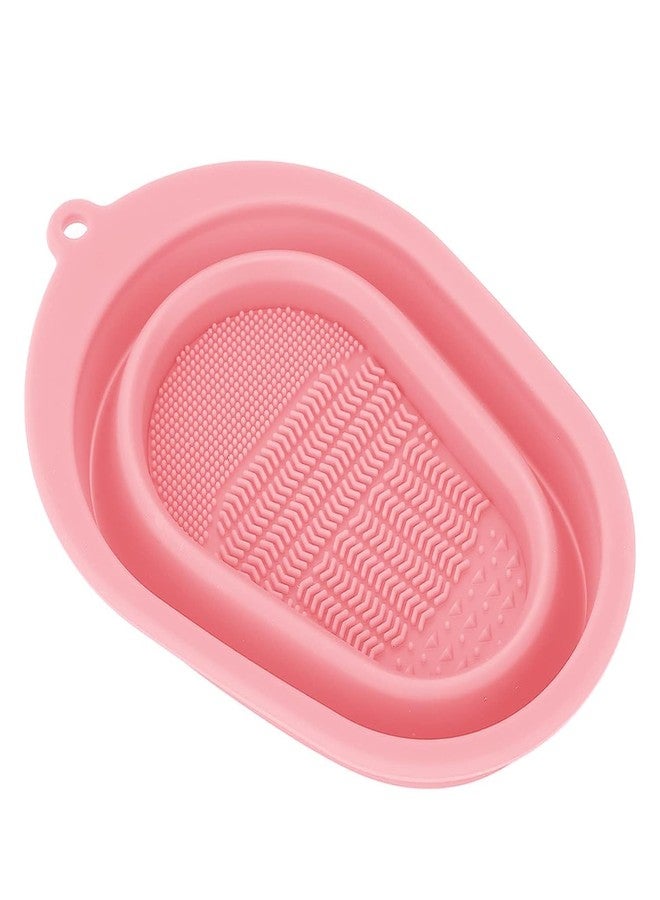 Hidak Makeup Brush Cleaner, Portable Washing Tool Pad, Eco-Friendly Collapsible Silicone, Multi Color, Anti-Bacterial - Image 1