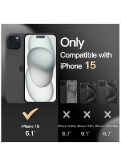 General Case for iPhone 15 6.1-Inch, Heavy Duty Dual-Layer Rugged Protection, Shockproof Protective Tough Phone Cover with Matte Back  - Image 2