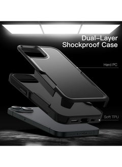 General Case for iPhone 15 6.1-Inch, Heavy Duty Dual-Layer Rugged Protection, Shockproof Protective Tough Phone Cover with Matte Back  - Image 3