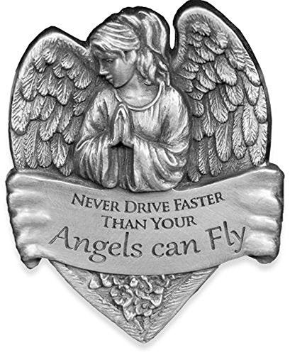 Angelstar 15731 Metal Visor Clip, 2-1/2-Inch, Never Drive Faster Than Your Angel Can Fly - Image 5