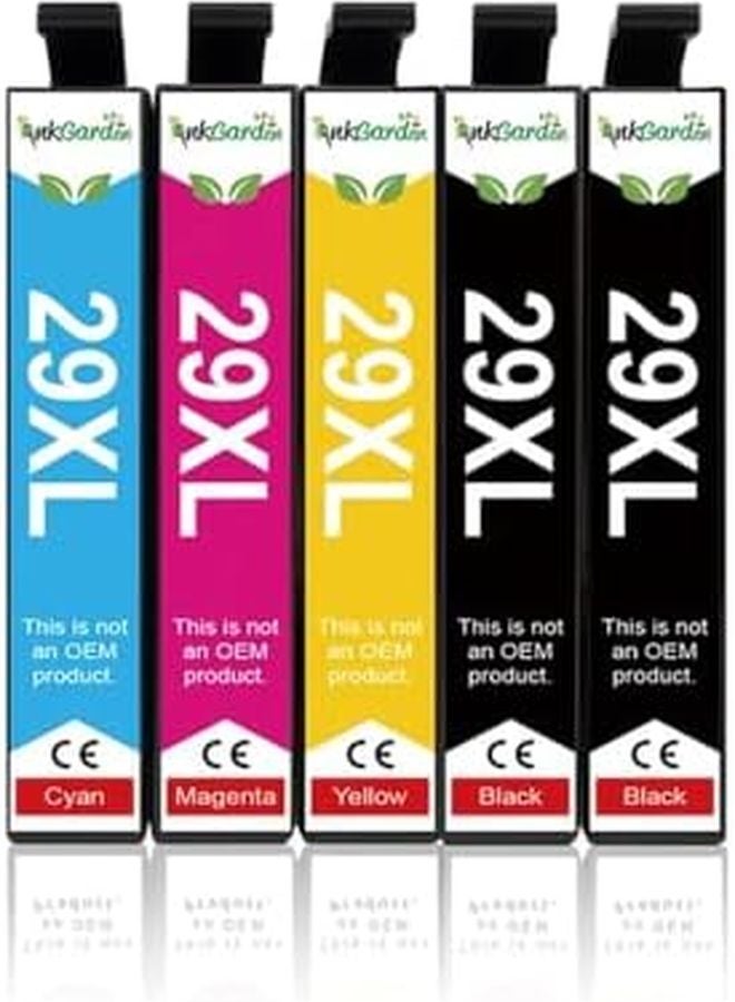 خرطوشة حبر متوافقة T2991 T2992 29XL لطابعات XP 245 247 255 257 332 335 342 235 عدد 5 قطع - Image 2